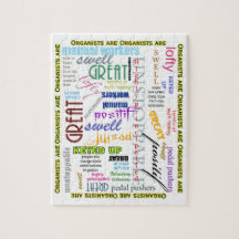 Os organistas são tudo quebra-cabeça