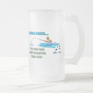 Os peixes engraçados do humor da pesca da caneca