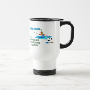 Os peixes engraçados do humor da pesca da caneca