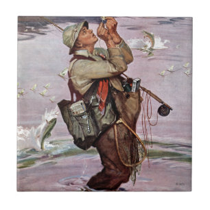 Os peixes estão saltando