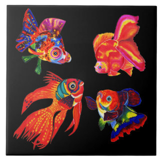 Os peixes tropicais extravagantes projetam o