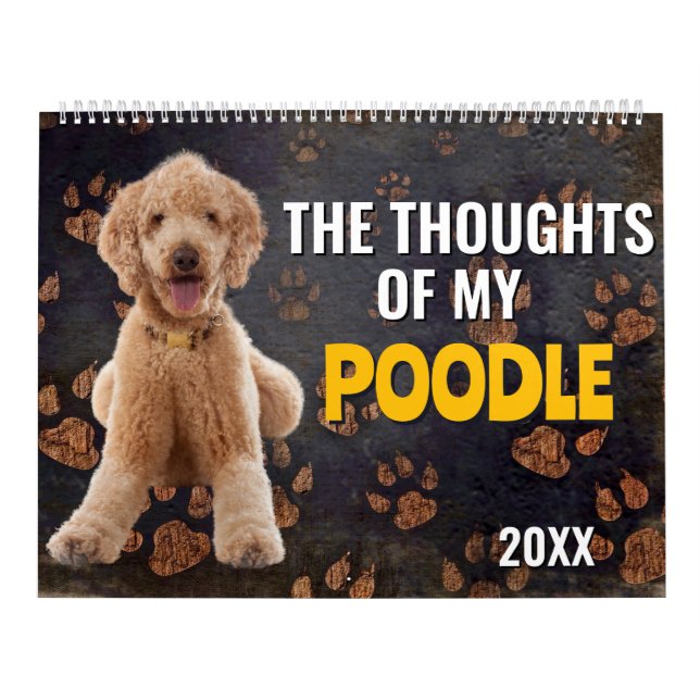 Os Pensamentos do Meu Calendário do Poodle (Capa)