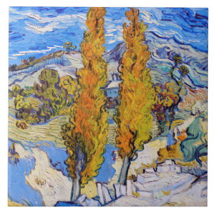 Os Poplars em Santo-Rémy, Van Gogh