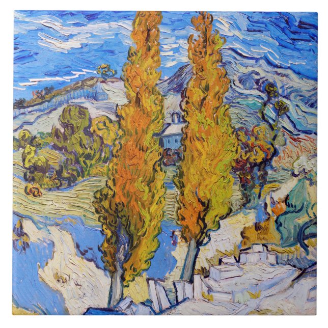 Os Poplars em Santo-Rémy, Van Gogh (Frente)