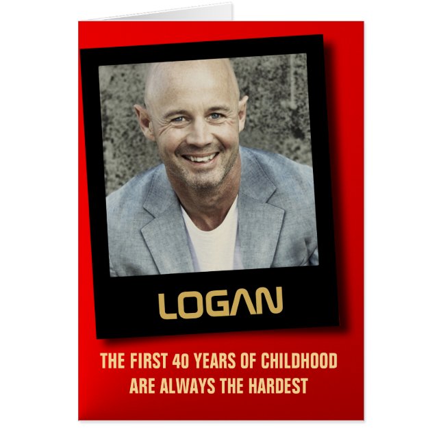 Os Primeiros 40 Anos São O Cartão De Aniversário M (Frente)