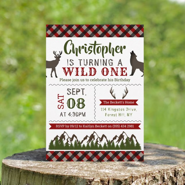 Os Primeiros Convites de aniversário de Um Menino  (Criador carregado)