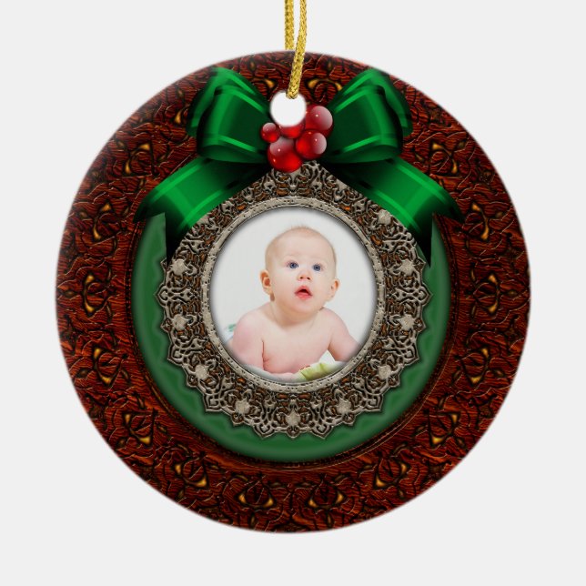 Os primeiros enfeites de natal do bebê (Frente)