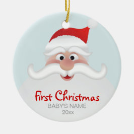 Os primeiros enfeites de natal do bebê