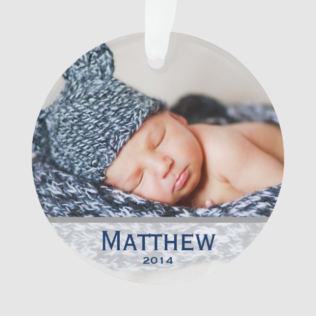 Os primeiros enfeites de natal do bebê (Frente)