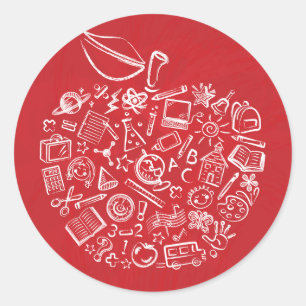 Os professores Apple Doodle a etiqueta