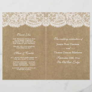 Os programas da coleção do casamento de Kraft &