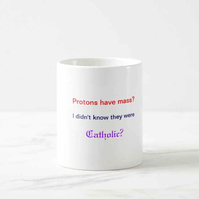 Os protão têm a caneca maciça (Centro)