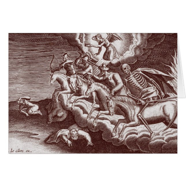Os quatro cavaleiro do apocalipse - cartão (Frente Horizontal)