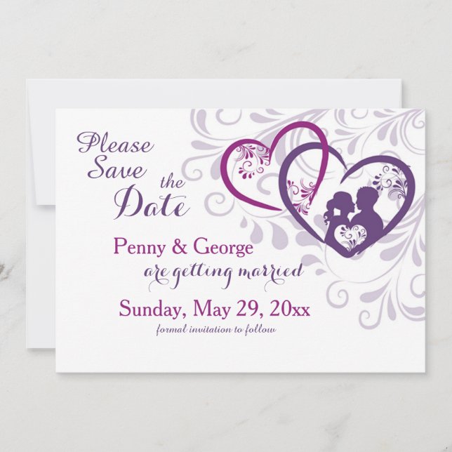 Os queridos salvar o anúncio da data (Frente)