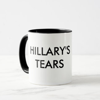 Os rasgos de Hillary - caneca de sorriso do trunfo