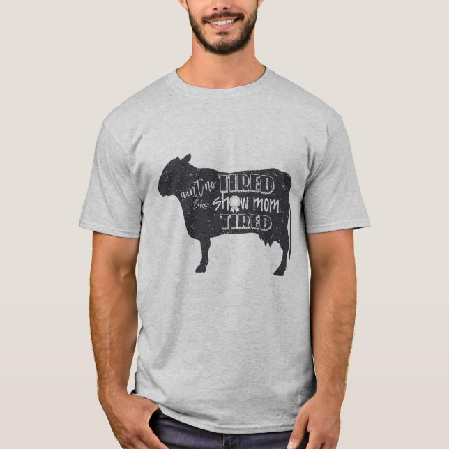 Os rebanhos animais cansados da camisa da mostra (Frente)