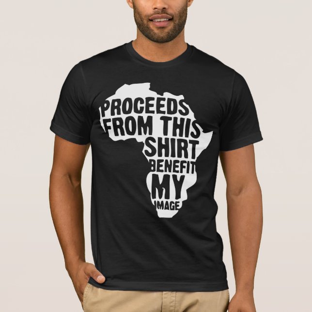 Os rendimentos desta camisa beneficiam MINHA (Frente)