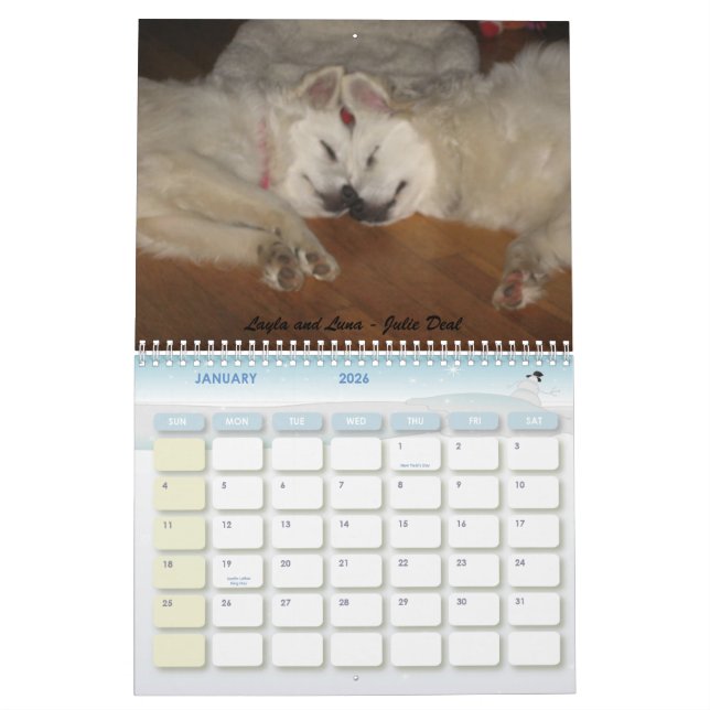 Os salvadores de Eskie uniram o calendário 2010 (Jan 2026)