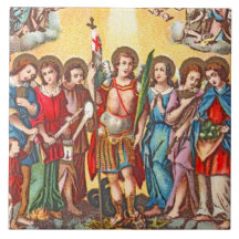 Os Sete Arcanjos (CP 001; Cromolitografia)