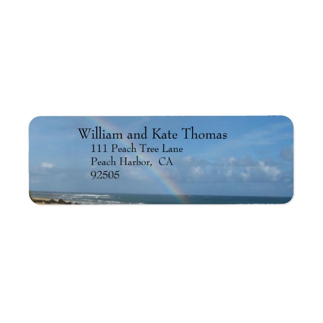 Os sonhos tornam-se a etiqueta de endereço real (Frente)