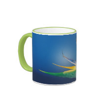 Os "sonhos vêm" pássaro verdadeiro da caneca do