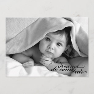 Os sonhos vêm verdadeiro {o anúncio do nascimento}