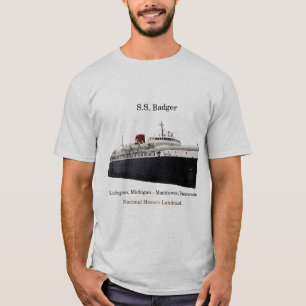 Os SS Badger a camisa do marco histórico nacional