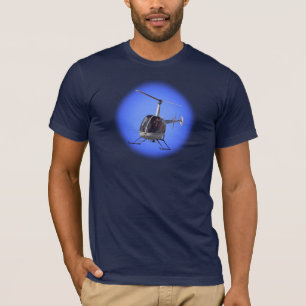 Os t-shirt do helicóptero refrigeram camisetas do