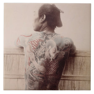 Os tatuagens do noivo japonês, c.1880 (foto)