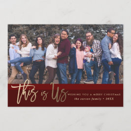 Os *This dos cartões de foto de Natal são Us*