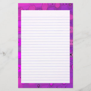 Os tons de Purpe alinharam artigos de papelaria