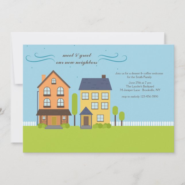 Os vizinhos se encontram e recebem convite (Frente)