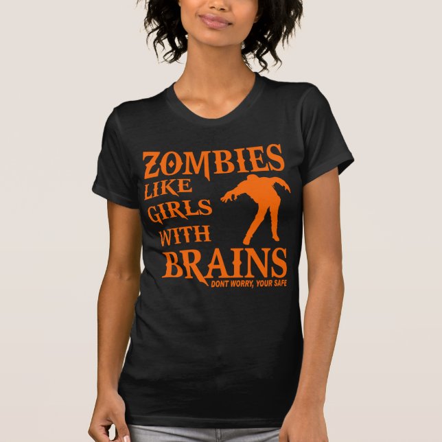 OS ZOMBIS GOSTAM DE MENINAS COM A CAMISA (Frente)