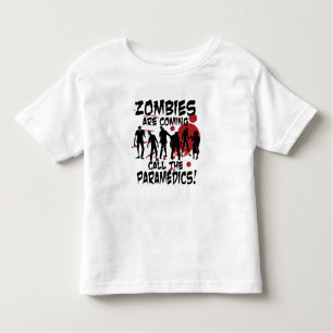 Os zombis são chamada de vinda a camisa do miúdo
