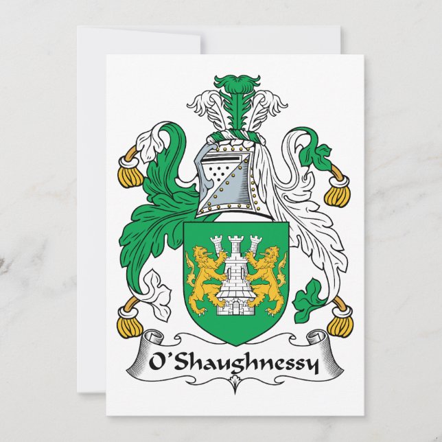 O'Shaughnessy Family Crest (Frente)