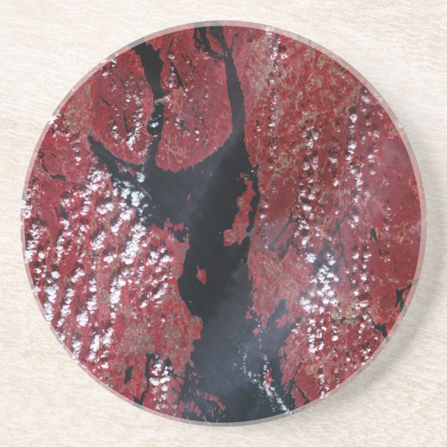 Oslofjorden, Porta copos de Sandstone na Noruega (Frente)