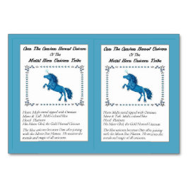 Osm O Cartão De Comércio Da Unicorn Com Corno De O