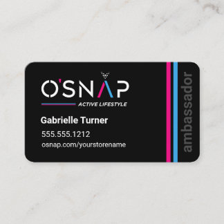 O'Snap Design 1 Cartão de visita