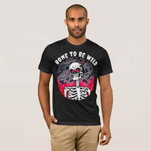 Osso para ser uma camisa de esqueleto selvagem