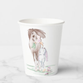 Oster Party mit Pferd und Osterhase, pappgeschirr