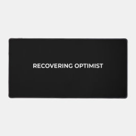 Otimista Recuperado Preto Minimalista Grande