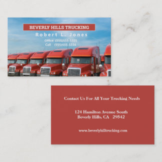 OTR Red Truckers Cartão de visita
