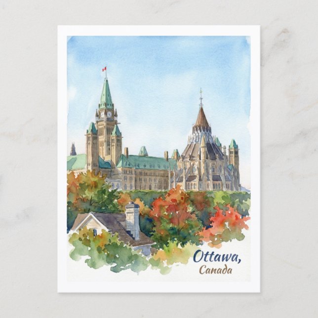 Ottawa, Canadá. Cartão postal (Frente)