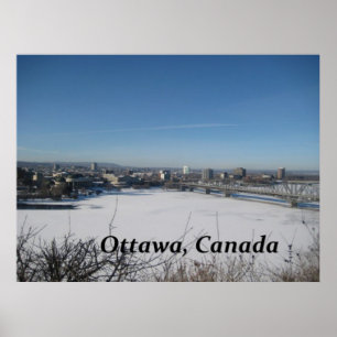 Ottawa Canada Skyline Photoógrafo Poster