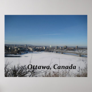 Ottawa Canada Skyline Photoógrafo Poster