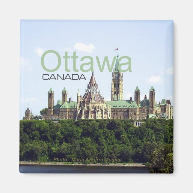 Ottawa Canada Viagem Souvenir Imã de geladeira (Frente)