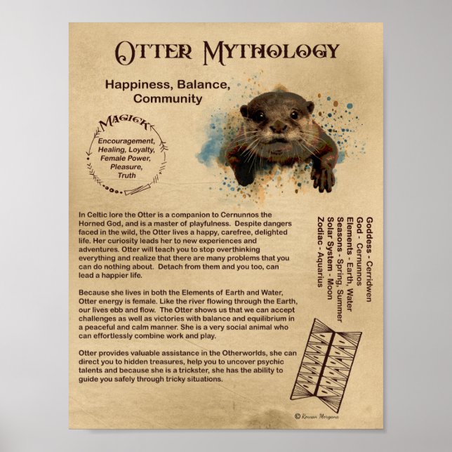OTTER MYTHOLOGY POSTER (Frente)