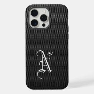 OtterBox de Faux Fibra de Carbono Monogramado "N"