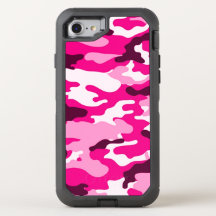Caixa do iPhone 7 - Camuflagem Rosa OtterBox