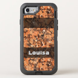 Capa Para iPhone 8/7 OtterBox Defender Nature Geology Spotted Rock Texture any Text